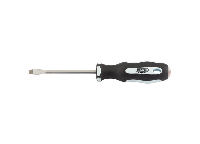 Draper Plain Slot Soft Grip Screwdriver, 6.5 x 100mm 34978 Draper - Town Tools 