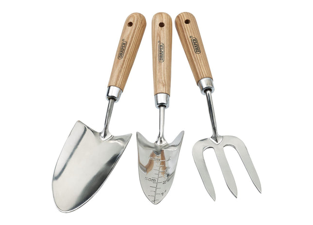 Draper Stainless Steel Hand Fork and Trowels Set with Ash Handles (3 Piece) Draper - Town Tools 