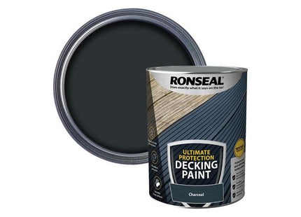 Ronseal Ultimate Protection Decking Paint Charcoal 5 litre Ronseal - RockBottom Nothampton