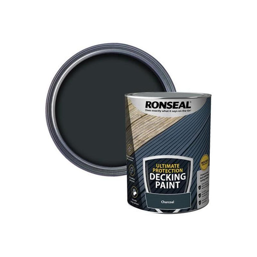 Ronseal Ultimate Protection Decking Paint Charcoal 5 litre Ronseal - RockBottom Nothampton