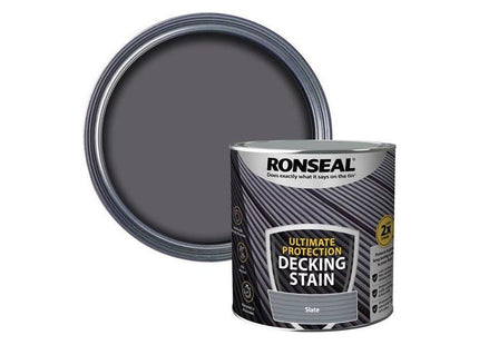 Ronseal Ultimate Protection Decking Stain Slate 2.5 litre Ronseal - RockBottom Nothampton