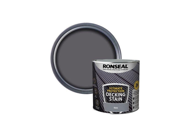 Ronseal Ultimate Protection Decking Stain Slate 2.5 litre Ronseal - RockBottom Nothampton