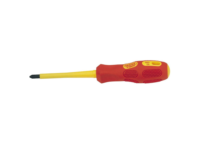 Draper VDE Approved Fully Insulated Cross Slot Screwdriver, No.2 x 100mm (Sold L Draper - Town Tools 