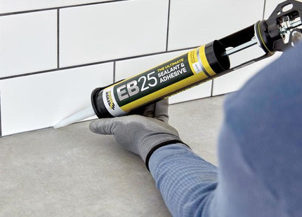 Everbuild Sika EB25 Hybrid Sealant Adhesive Clear 300ml Everbuild Sika - RockBottom Northamptin