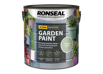 Ronseal Garden Paint Sapling Green 2.5 litre Ronseal - RockBottom Nothampton