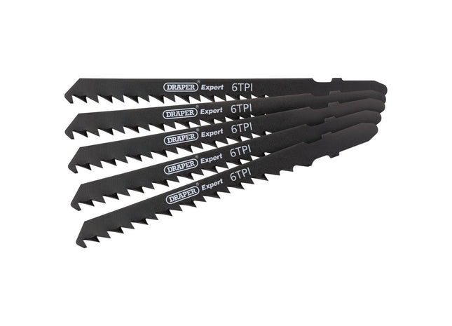 Draper DT144DP Jigsaw Blade Set, 100mm (5 Piece) 81726 Draper - Town Tools 