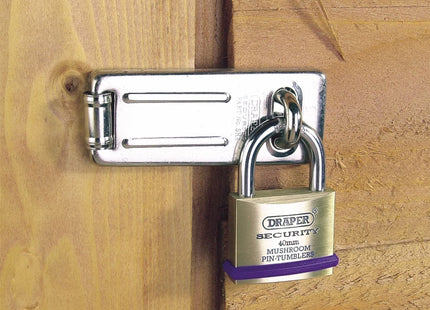 Draper Solid Brass Padlocks with Hardened Steel Shackle, 40mm (Pack of 6) 67659 Draper - Town Tools 