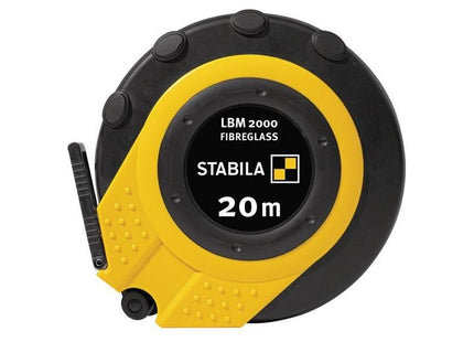 Stabila LBM 2000 Closed Fibreglass Tape 20m (Width 13mm) (Metric only) Stabila - RockBottom Nothampton