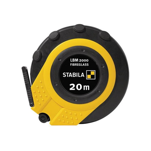 Stabila LBM 2000 Closed Fibreglass Tape 20m (Width 13mm) (Metric only) Stabila - RockBottom Nothampton