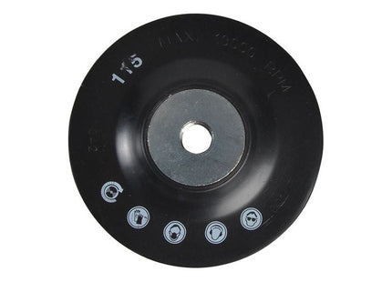 Flexovit Backing Pad For Fibre & Semi Flexible Discs 115 x 22mm Flexovit - RockBottom Northampton