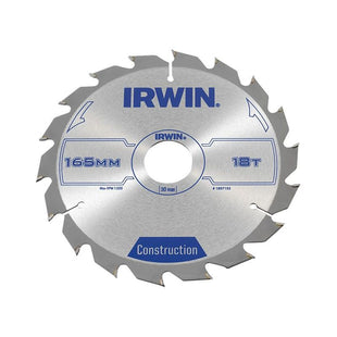 Irwin® Construction Circular Saw Blade 165 x 30mm x 18T ATB IRWIN® - RockBottom Northampton