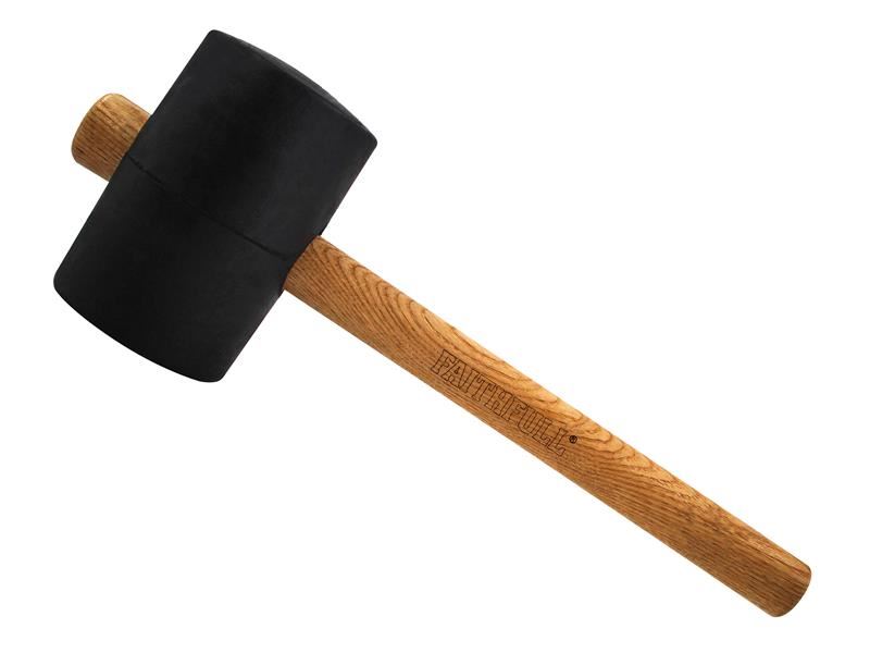 Faithfull FSC Black Rubber Mallet 40oz Faithfull - RockBottom Northampton