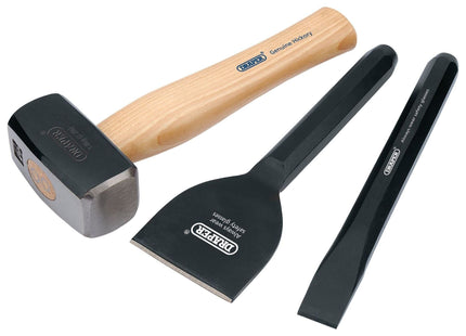 Draper Builders Kit with Hickory Handle (3 Piece) 26120 Draper - Town Tools 