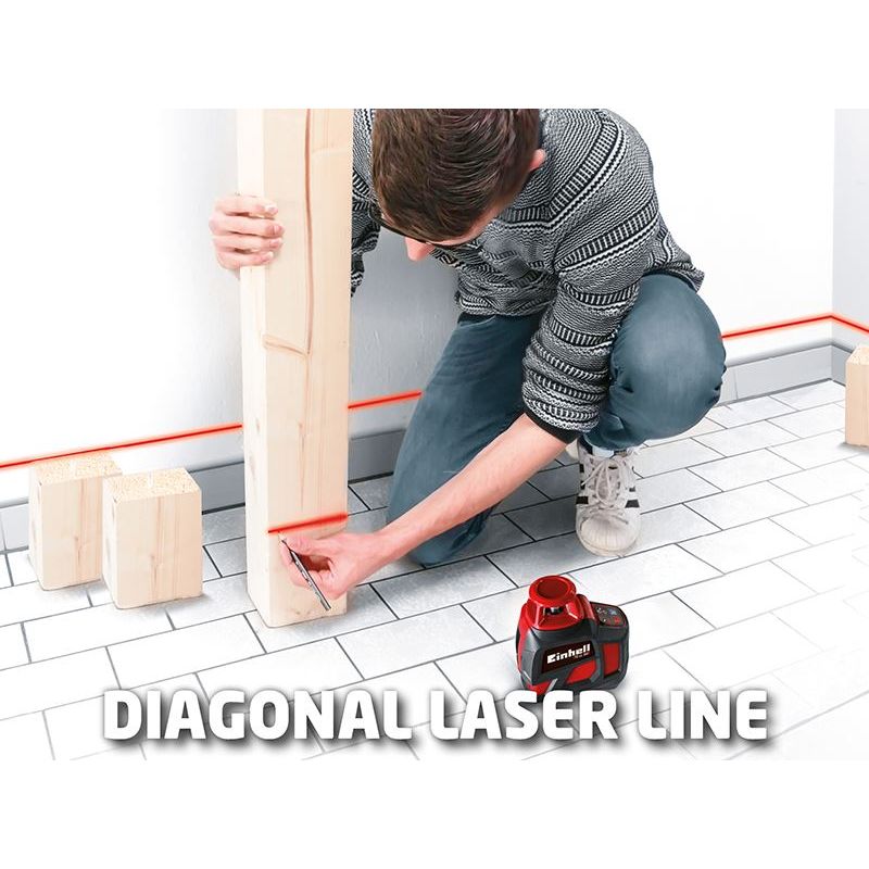 Einhell TE-LL 360 Cross Laser Level Einhell - RockBottom Northamptin