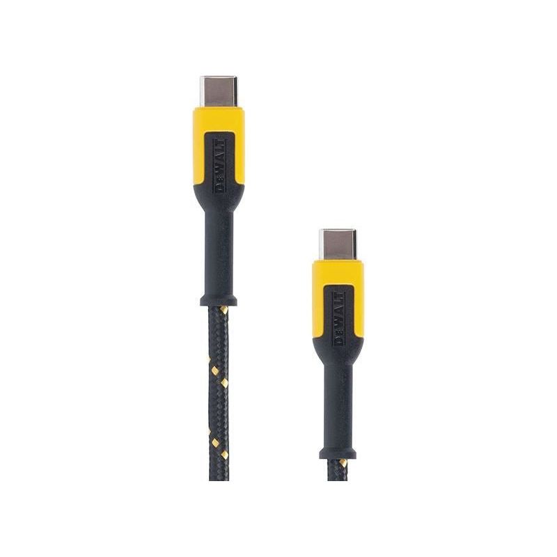 Dewalt Telecoms USB C to USB C Reinforced Charging Cable 1.8m (6ft) DEWALT Telecoms - RockBottom Northampton