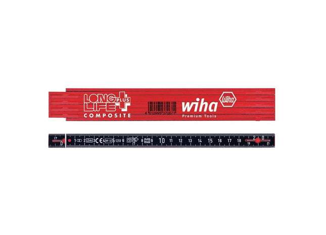Wiha LongLife Plus Composite Folding Ruler 2m Wiha - RockBottom Northampton