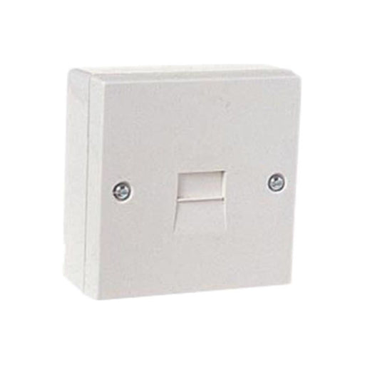 Dencon Telephone Socket 1 Way White Dencon - RockBottom Northampton