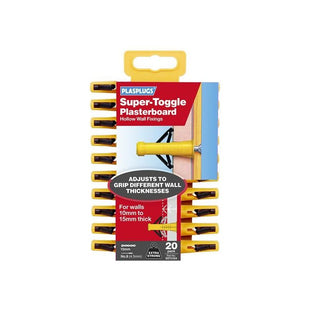 Plasplugs Super Toggle Fixings Pack 20 Plasplugs - RockBottom Nothampton