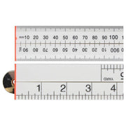 Faithfull Folding Rule White ABS Plastic 1m (36in) Faithfull - RockBottom Northampton