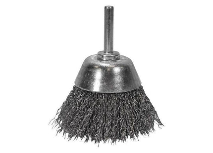 Faithfull Wire Brush Shaft Mounted 70mm x 25mm, 0.30mm Wire Faithfull - RockBottom Northampton