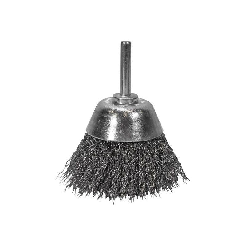 Faithfull Wire Brush Shaft Mounted 70mm x 25mm, 0.30mm Wire Faithfull - RockBottom Northampton