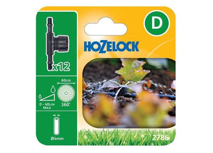 Hozelock 2786 In Line Adjustable Mini Sprinkler 4mm (Pack 12) Hozelock - RockBottom Northampton