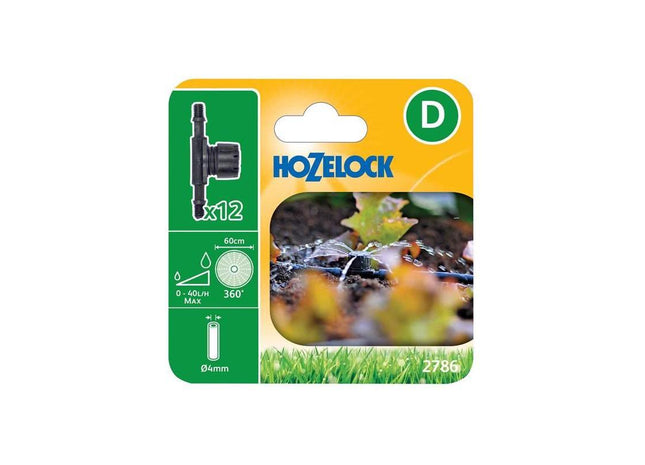 Hozelock 2786 In Line Adjustable Mini Sprinkler 4mm (Pack 12) Hozelock - RockBottom Northampton