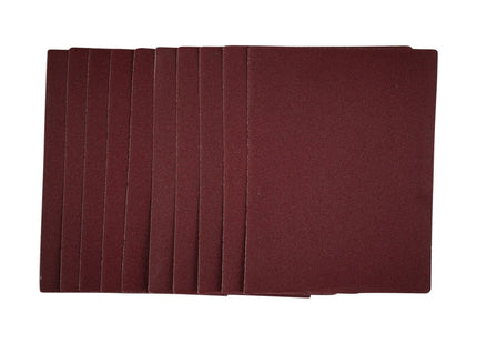 Draper 1/4 Sanding Sheets, 115 x 150mm, 120 Grit (Pack of 10) 54733 Draper - Town Tools 