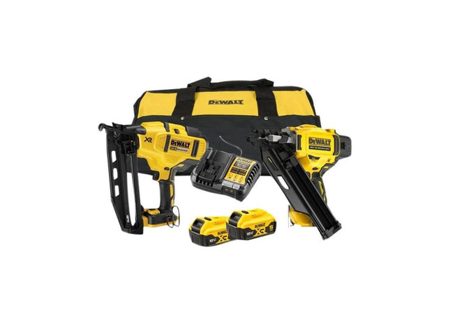 Dewalt Power Tools DCK246P2 XR Nailer Kit 18V 2 x 5.0Ah Li-ion DeWALT Power Tools - RockBottom Northampton