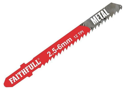 Faithfull Metal Cutting Jigsaw Blades Pack of 5 T118B Faithfull - RockBottom Northampton