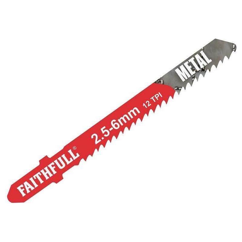 Faithfull Metal Cutting Jigsaw Blades Pack of 5 T118B Faithfull - RockBottom Northampton