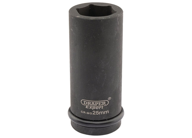 Draper Expert HI-TORQ 6 Point Deep Impact Socket, 3/4" Sq. Dr., 25mm Draper - Town Tools 