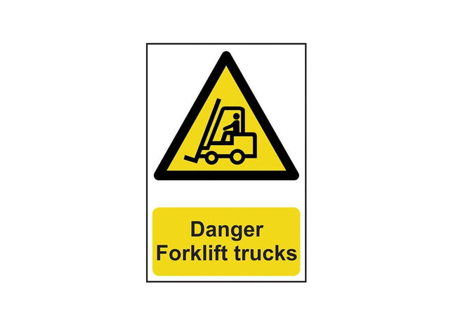 Scan Danger Forklift Trucks - PVC Sign 200 x 300mm Scan - RockBottom Nothampton