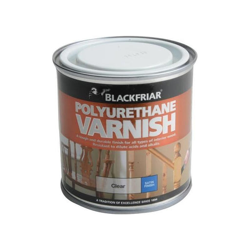 Blackfriar Polyurethane Varnish P100 Clear Satin 250ml Blackfriar - RockBottom Northampton