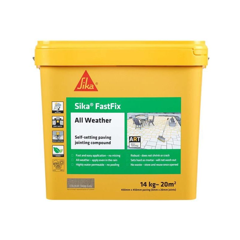 Everbuild Sika Sika® FastFix All Weather Deep Grey 14kg Everbuild Sika - RockBottom Northamptin