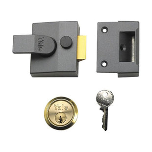 Yale Locks P85 Deadlocking Nightlatch 40mm Backset Chrome Finish Visi Yale Locks - RockBottom Northampton