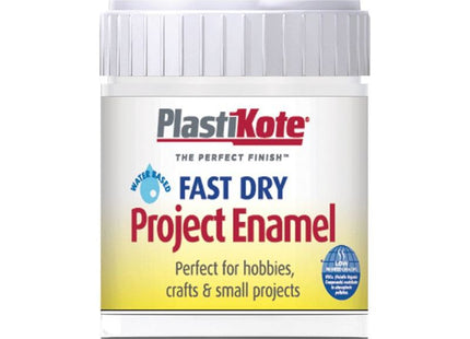 Plastikote Fast Dry Enamel Paint B4 Bottle Gloss White 59ml PlastiKote - RockBottom Nothampton