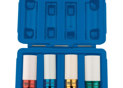 Draper Wheel Nut Socket for Alloy Wheels, 1/2" Sq. Dr. (4 Piece) 82972 Draper - Town Tools 