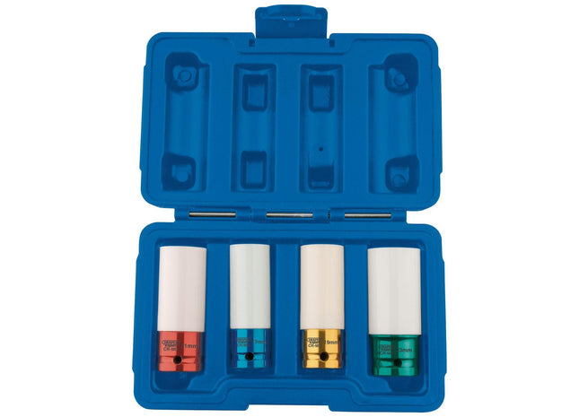 Draper Wheel Nut Socket for Alloy Wheels, 1/2" Sq. Dr. (4 Piece) 82972 Draper - Town Tools 