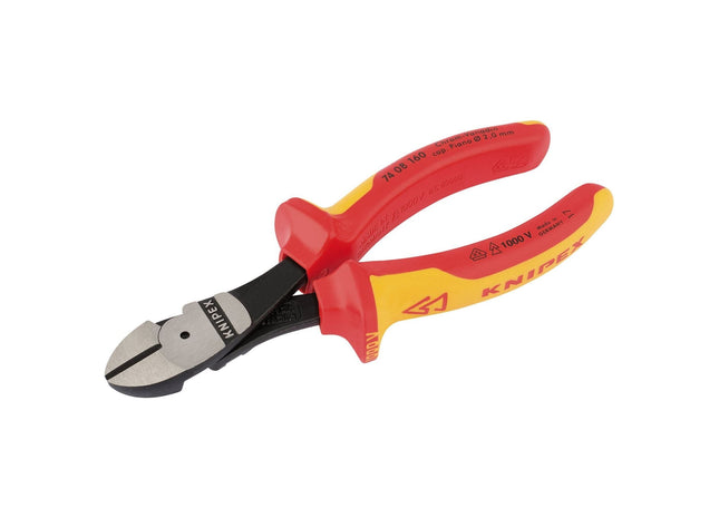Draper Knipex 74 08 160UKSBE VDE Fully Insulated High Leverage Diagonal Side Cut Draper - Town Tools 
