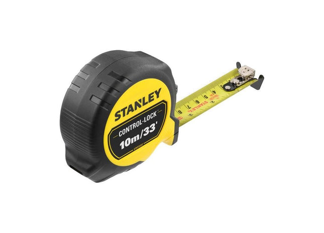 Stanley® Hand Tools CONTROL-LOCK™ Pocket Tape 10m/33ft (Width 25mm) STANLEY® Hand Tools - RockBottom Nothampton