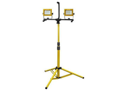 Faithfull Power Plus LED Twin Tripod Site Light 70W 110V Faithfull Power Plus - RockBottom Northampton
