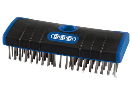 Draper Stainless Steel Bristle Scrub Brush, 180mm 17189 Draper - Town Tools 