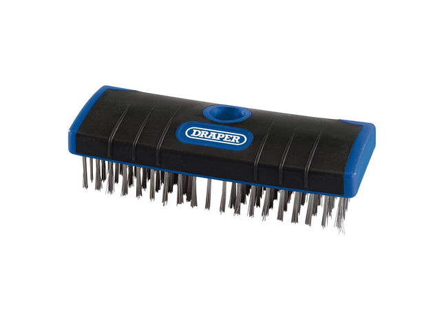 Draper Stainless Steel Bristle Scrub Brush, 180mm 17189 Draper - Town Tools 