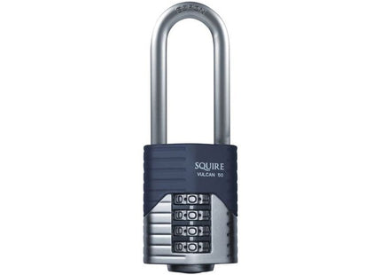 Squire Vulcan Long Boron Shackle Combination Padlock 40mm Squire - RockBottom Nothampton