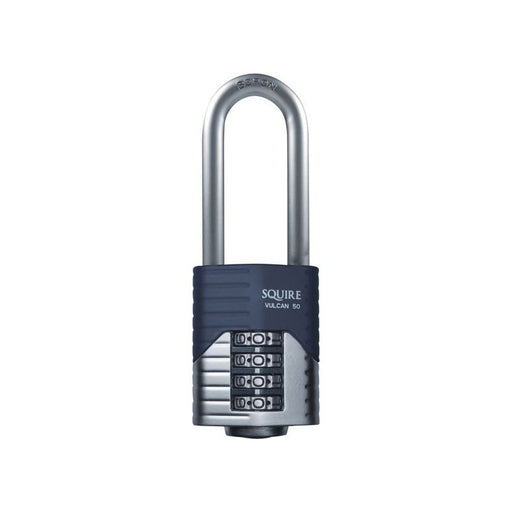 Squire Vulcan Long Boron Shackle Combination Padlock 40mm Squire - RockBottom Nothampton