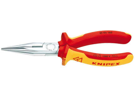 Draper Knipex 25 06 160 SBE Fully Insulated Long Nose Pliers, 160mm 81238 Draper - Town Tools 
