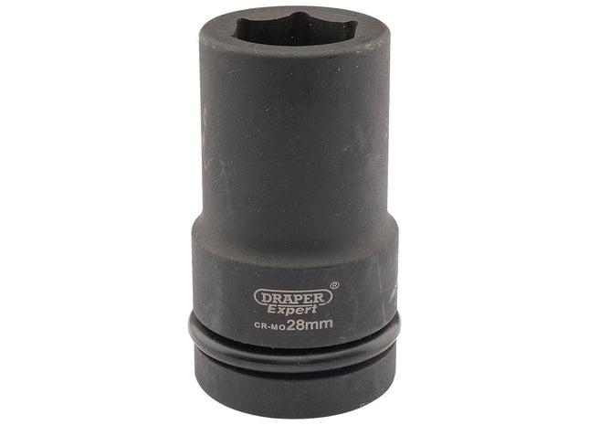 Draper Expert HI-TORQ 6 Point Deep Impact Socket, 1" Sq. Dr., 28mm Draper - Town Tools 
