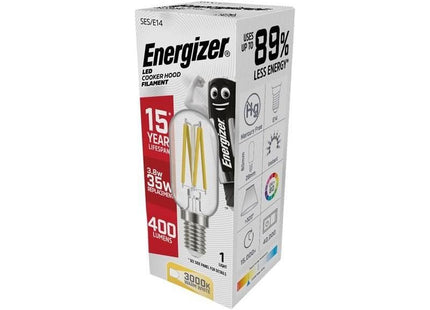 Energizer® LED SES (E14) Cooker Hood Filament Bulb, Warm White 420 lm 3.8W Energizer® - RockBottom Northamptin