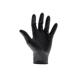 Scan Black Heavy-Duty Nitrile Disposable Gloves Medium Size 7 (Box of 100) Scan - RockBottom Nothampton